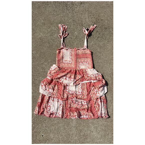American Eagle Dress Women Size Small Floral Smocked Bodycon Mini Patchwork - Picture 1 of 5